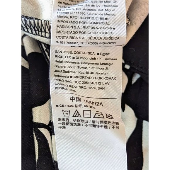 Old Navy Black and White Palm Print Jumpsuit Size Women Medium - Picture 10 of 12